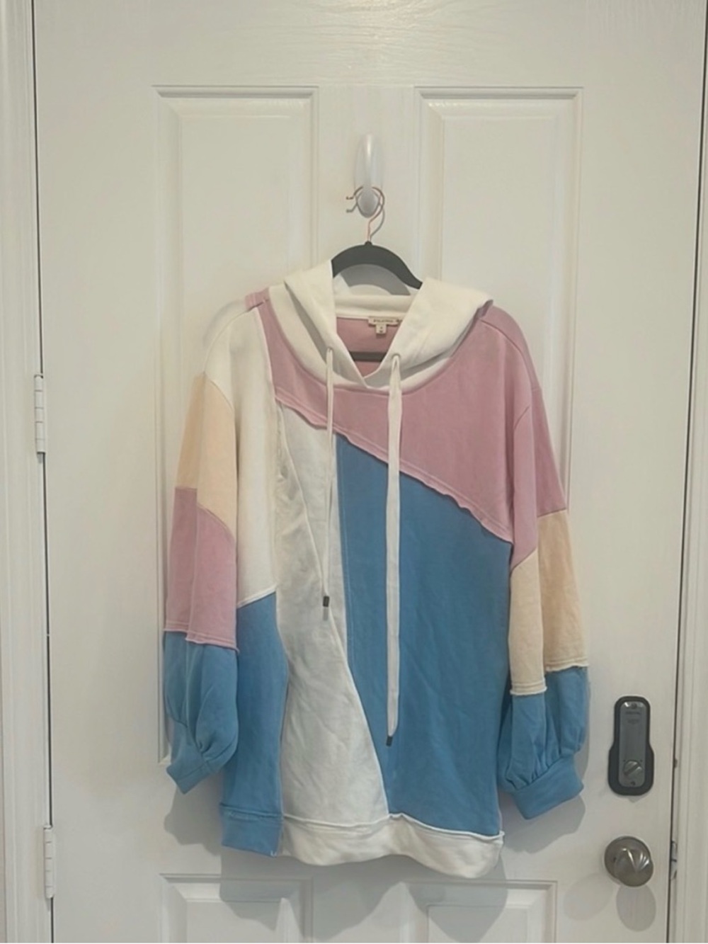 Pilcro Patchwork Color block Hooded Sweatshirt - Picture 3 of 5